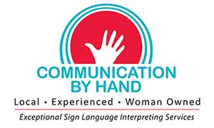 Communications By hand Logo
